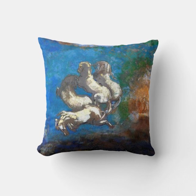 Coussin Chariot d'Apollon, Redon (Recto)