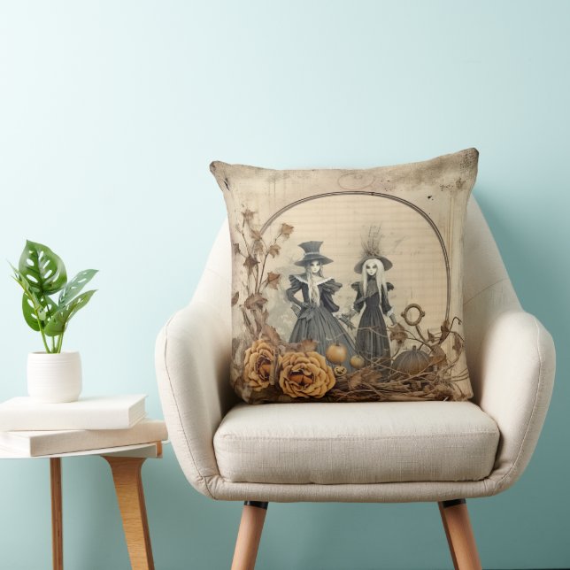 Coussin Chariot Halloween vintage (12) (Chaise)