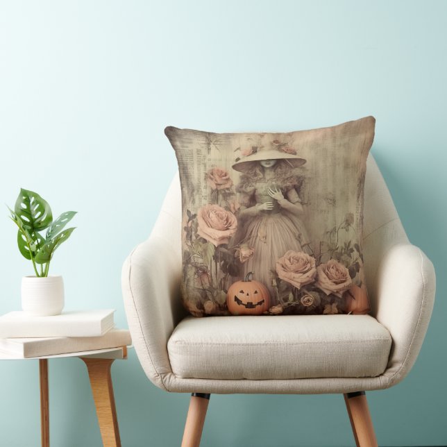 Coussin Chariot Halloween vintage (9) (Chaise)