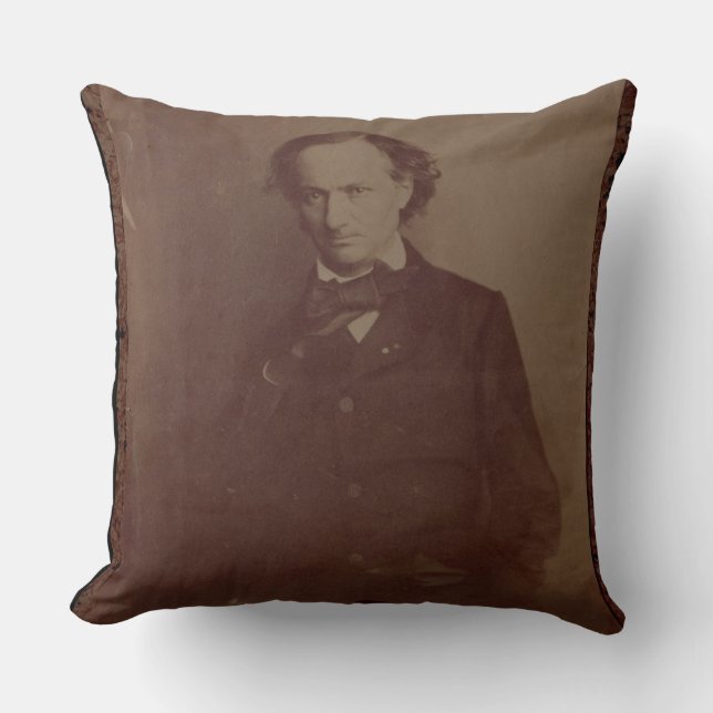 Coussin Charles Baudelaire (1820-1867), poète français, (Recto)