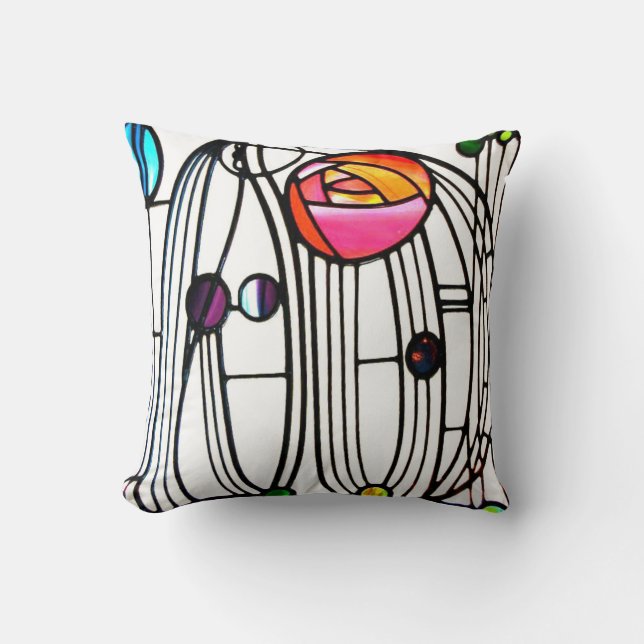Coussin Charles Rennie Mackintosh (Recto)