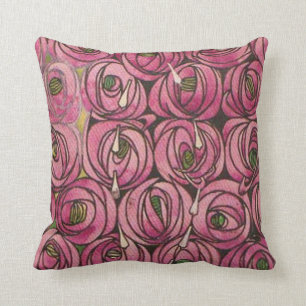 Coussin Charles Rennie Mackintosh - Roses