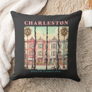 Coussin Charleston, Caroline du Sud - Rue King Vintage