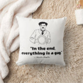 Coussin Charlie Chaplin Quote (Couverture)