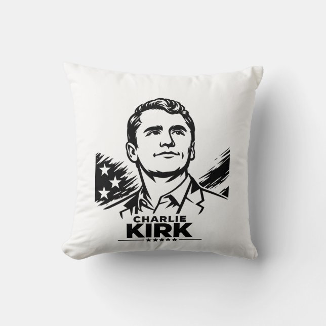 Coussin charlie Kirk (Recto)