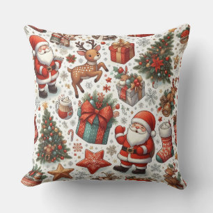 Coussin Charmante structure de fête de Noël