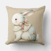 Coussin Charme de Lapin Cottagecore (Recto)