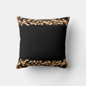 Coussin Charme élégant de Hollywood d'or de faveur de (Verso)