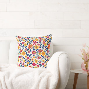 Coussin Charme floral élégant 20x20 Jeu d'oreiller