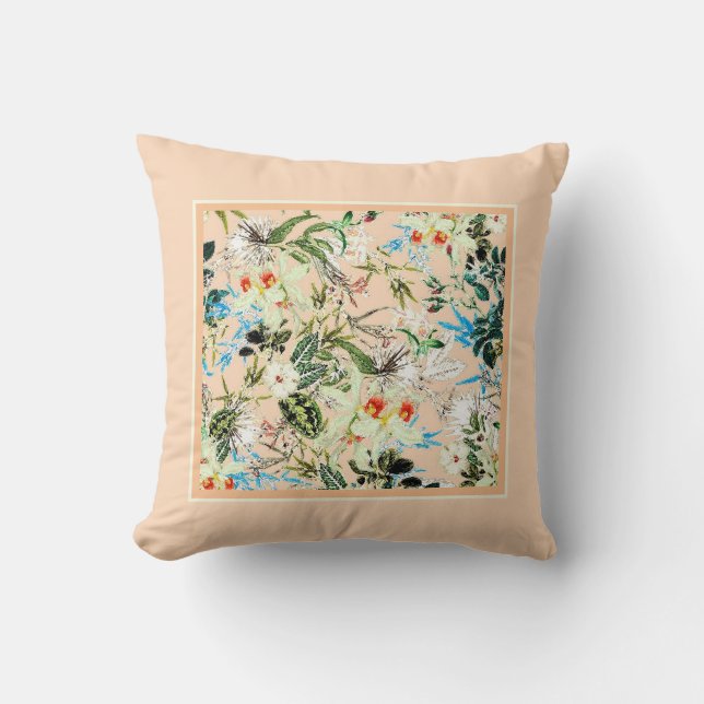 Coussin Charme floral vintage (Recto)