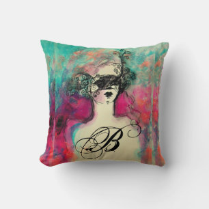 Coussin CHARME MONOGRAMME Dame au masque