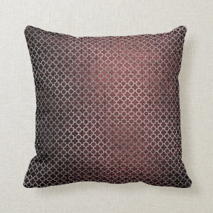 Coussin Charme Noir de Bourgogne d'argent d'art déco de