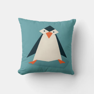 Coussin Charme Origami Penguin