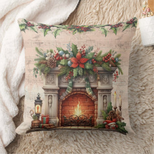 Coussin Charme parisien de Noël cosy