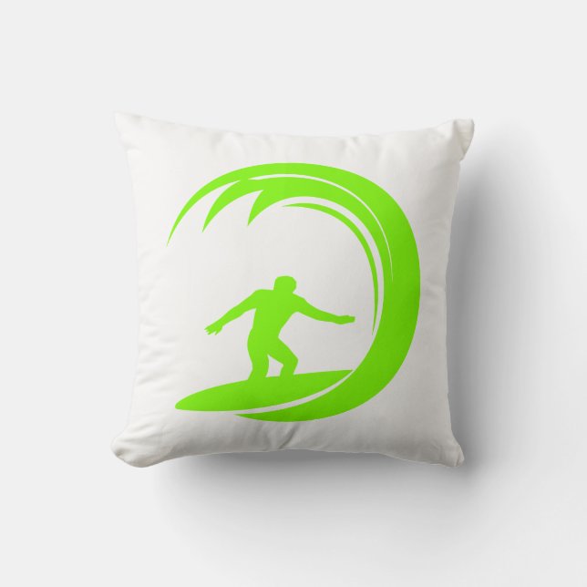 Coussin Chartreuse, Neon Green Surf (Recto)