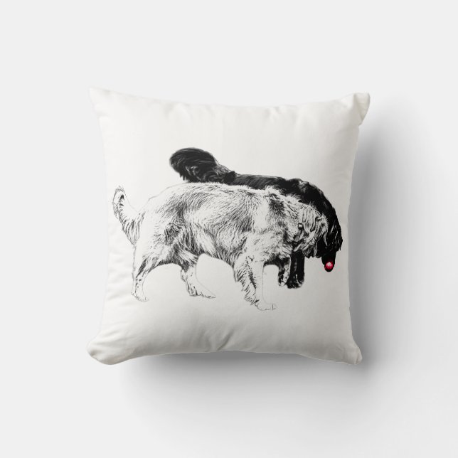 Coussin Chase de lanterne d'octobre (Recto)