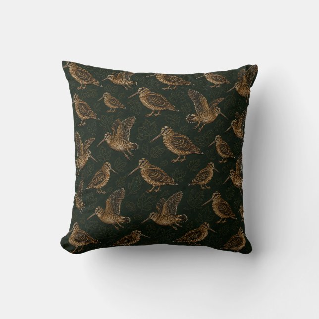 Coussin Chasse à la bécasse  (Recto)