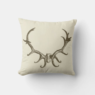Coussin Chasse au cerf Antler Stag Retro Charme