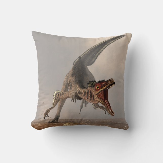 Coussin Chasse de Velociraptor (Recto)