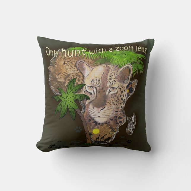 Coussin Chasse uniquement avec un objectif zoom (Recto)