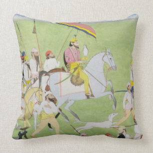 Coussin Chasses de Dhian Singh de raja 1796-1840) (avec le