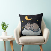 Coussin Chat adorable endormi sur un nuage (Chaise)