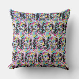 Coussin Chat astronaute