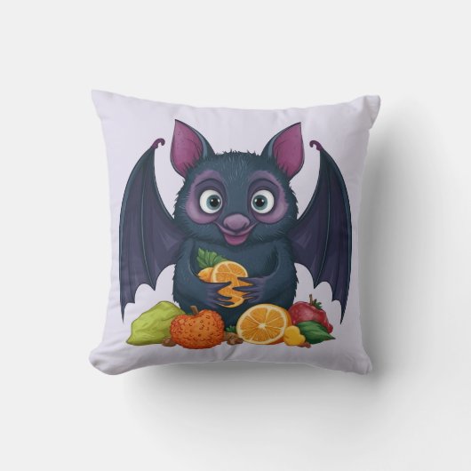 Coussin Chat aux fruits (Recto)