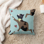 Coussin Chat avec un nœud attrape une coccinelle. (Couverture)