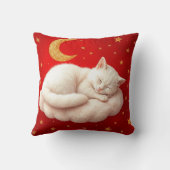 Coussin Chat blanc adorable (Verso)