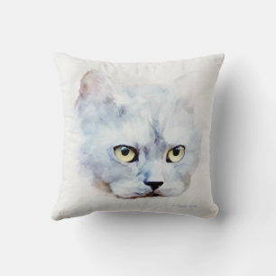 Coussin Chat bleu russe