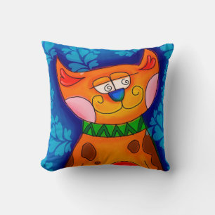 Coussin Chat capricieux