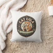 Coussin Chat Cola Chat Étiquette de Boisson Gazeuse Chat V (Couverture)