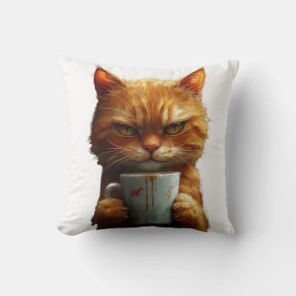 Coussin Chat confortable avec une coupe de chaleur