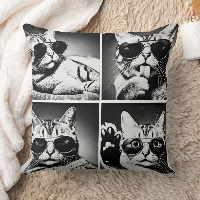 Coussin chat cool (Couverture)