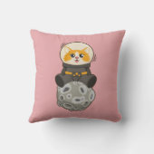 Coussin Chat cool dans l'espace Chat Astronaute Animal cos (Verso)