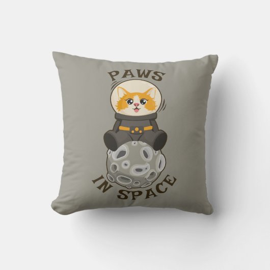 Coussin Chat cool dans l'espace Chat Astronaute Animal cos (Recto)