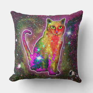 Coussin Chat cosmique Zeta