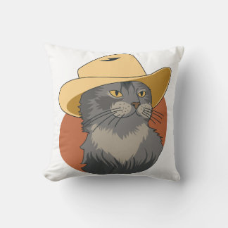 Coussin Chat Cowboy