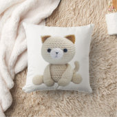Coussin Chat Crochet Toy Cushion Baby Nursery (Couverture)