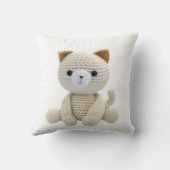 Coussin Chat Crochet Toy Cushion Baby Nursery (Verso)