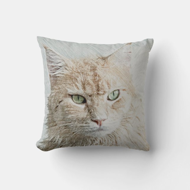 Coussin Chat Cute Et Adorable (Recto)