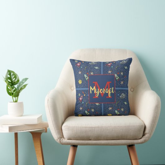 Coussin Chat dans l'espace (Chaise)