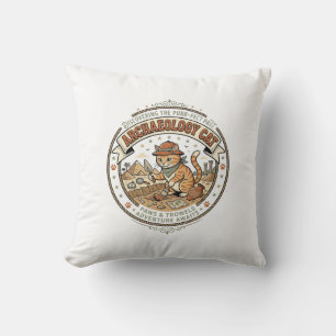 Coussin Chat d'archéologie Chat d'archéologie Art vectorie
