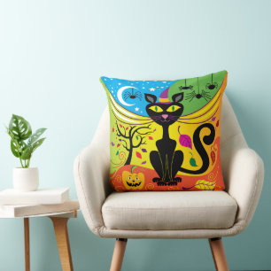 Coussin Chat de Brise Squelettique
