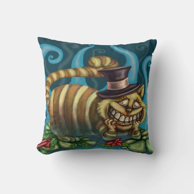 Coussin Chat de Cheshire (Recto)