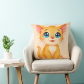 Coussin Chat de dessin animé adorable (Chaise)
