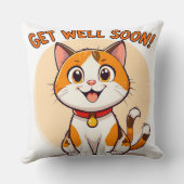 Coussin Chat de dessin animé adorable (Verso)