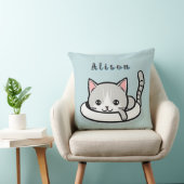 Coussin Chat de dessin animé adorable se reposant de maniè (Chaise)