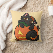Coussin chat de dessin animé Halloween mignon (Couverture)